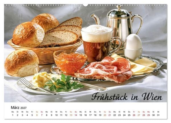 Produktbild: Fr&uuml;hst&uuml;cksreise durch Europa (Wandkalender 2027 DIN A2 quer), CALVENDO Monatskalender