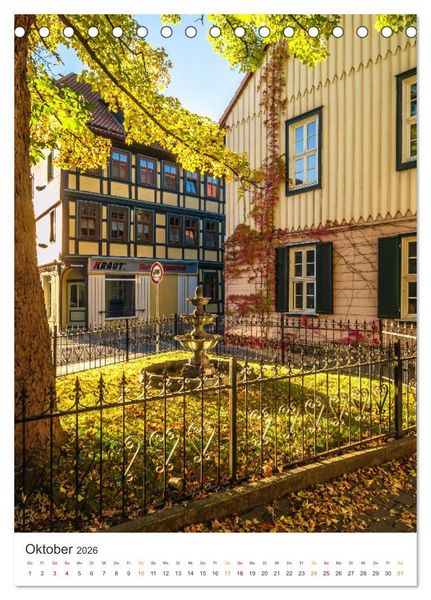 Produktbild: Stadt Wernigerode (Tischkalender 2026 DIN A5 hoch), CALVENDO Monatskalender