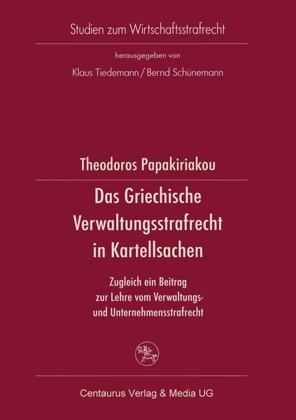 Produktbild: Das Griechische Verwaltungsrecht in Kartellsachen