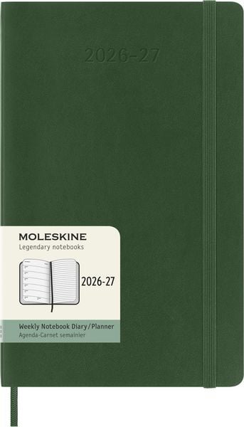 Produktbild: Moleskine 18 Monate Wochen Notizk. 26/27 A5 1W=1S Kt Myrte