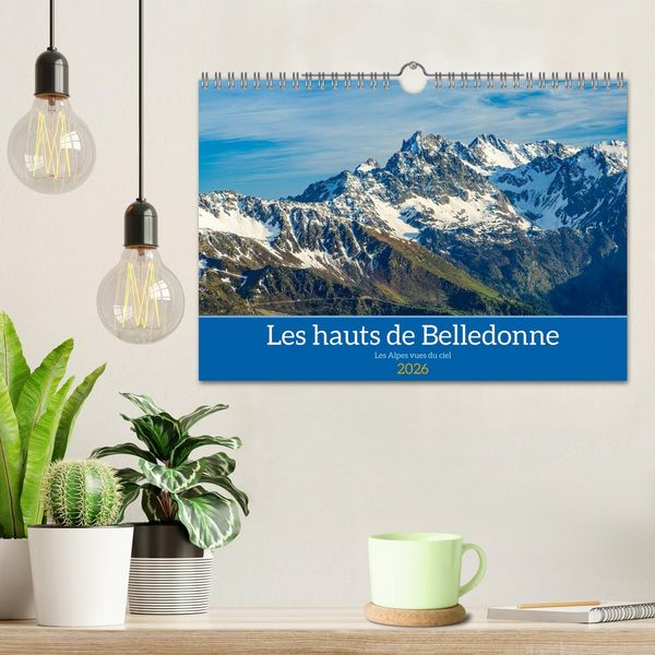 Produktbild: Les hauts de Belledonne les Alpes vues du ciel (Calendrier mural 2026 DIN A4 vertical), CALVENDO calendrier mensuel