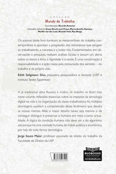 Produktbild: Riqueza e mis&eacute;ria do trabalho no Brasil IV