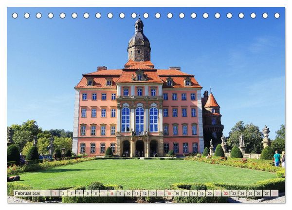 Produktbild: Schloss F&uuml;rstenstein in Polen (Tischkalender 2026 DIN A5 quer), CALVENDO Monatskalender