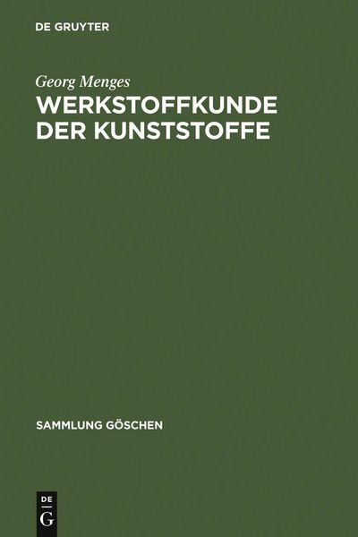 Produktbild: Werkstoffkunde der Kunststoffe