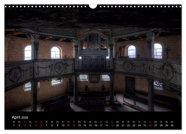Produktbild: Verlassene Ort - Kirchen (Wandkalender 2026 DIN A3 quer), CALVENDO Monatskalender