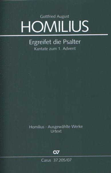 Produktbild: Ergreifet die Psalter, ihr christlichen Ch&ouml;re, Studienpartitur