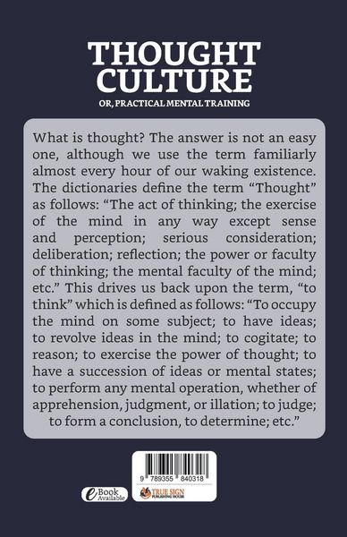 Produktbild: Thought-Culture; Or, Practical Mental Training