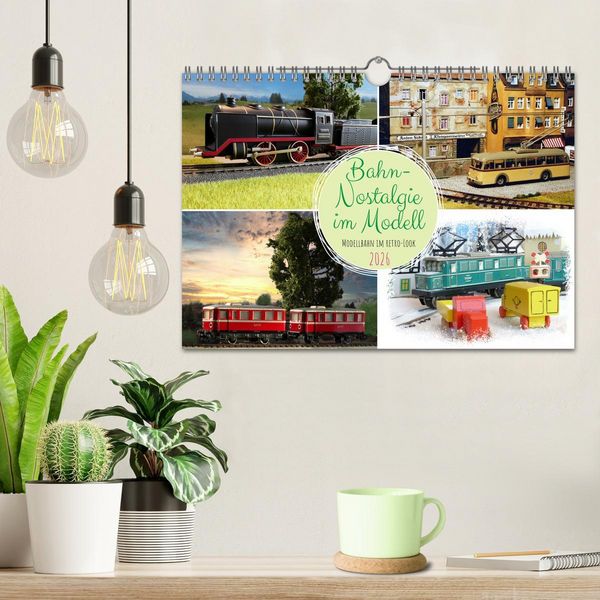 Produktbild: Bahn-Nostalgie im Modell (Wandkalender 2026 DIN A4 quer), CALVENDO Monatskalender
