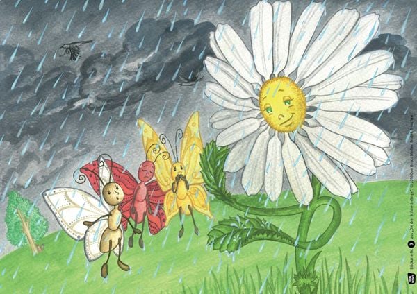 Produktbild: Die drei Schmetterlinge. Kamishibai Bildkartenset