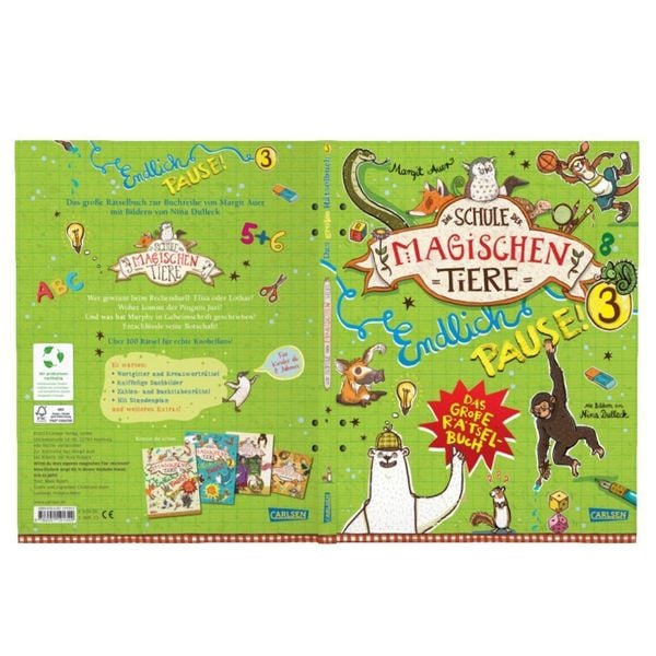 Produktbild: Die Schule der magischen Tiere: Endlich Pause! Das gro&szlig;e R&auml;tselbuch Band 3
