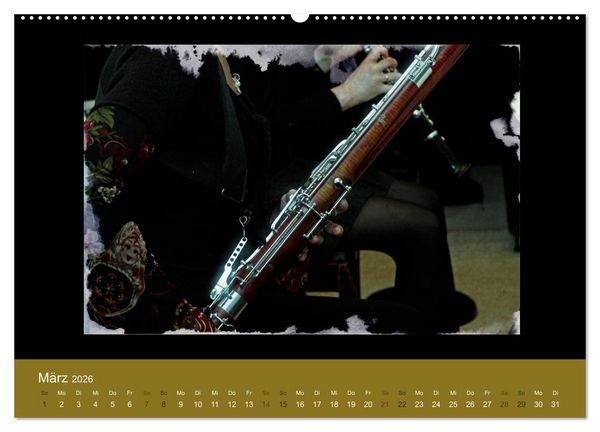 Produktbild: Klangbilder Instrumental-KUNST (Wandkalender 2026 DIN A2 quer), CALVENDO Monatskalender