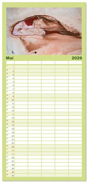 Produktbild: Familienplaner 2026 - OMAN - Orientperle mit 5 Spalten (Wandkalender, 21 x 45 cm) CALVENDO