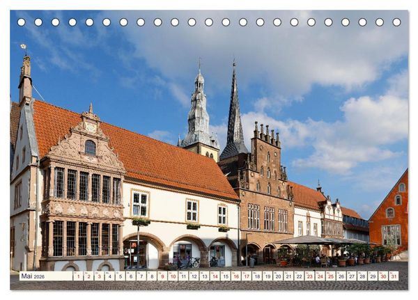 Produktbild: LEMGO - Weserrenaissance und Fachwerkromantik (Tischkalender 2026 DIN A5 quer), CALVENDO Monatskalender