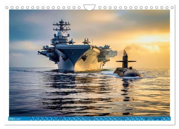 Produktbild: Flugzeugtr&auml;ger - Macht aus Stahl (Wandkalender 2027 DIN A4 quer), CALVENDO Monatskalender