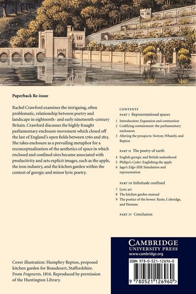 Produktbild: Poetry, Enclosure, and the Vernacular Landscape, 1700 1830