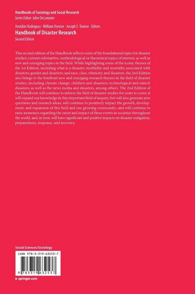 Produktbild: Handbook of Disaster Research