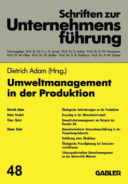 Produktbild: Umweltmanagement in der Produktion