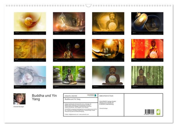 Produktbild: Buddha und Yin Yang (Wandkalender 2026 DIN A2 quer), CALVENDO Monatskalender