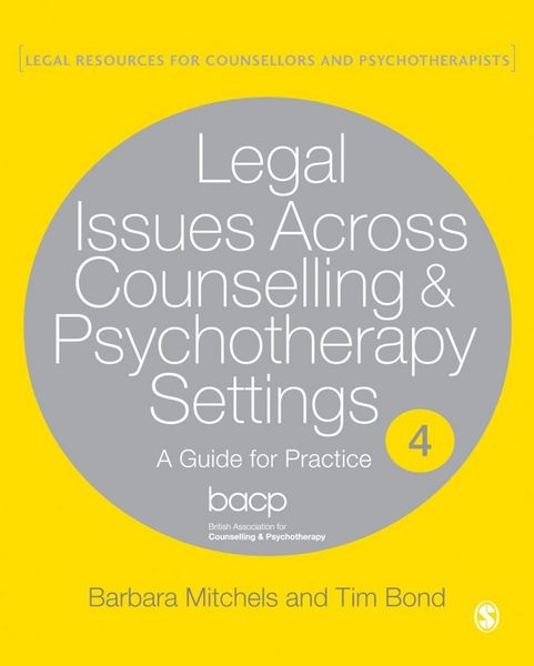 Produktbild: Legal Issues Across Counselling & Psychotherapy Settings