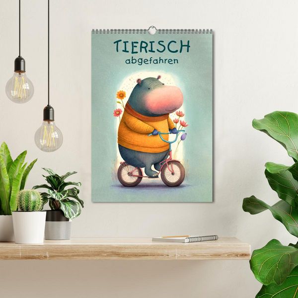 Produktbild: Tierisch abgefahren (Wandkalender 2026 DIN A3 hoch), CALVENDO Monatskalender
