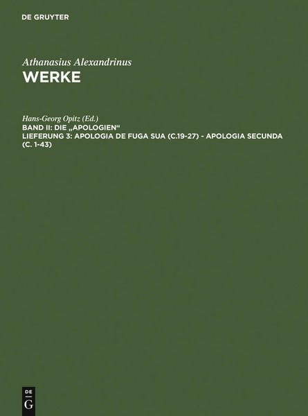 Produktbild: Apologia de fuga sua (c.19-27) - Apologia secunda (c. 1-43)
