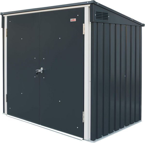 Produktbild: Metall M&uuml;lltonnenbox Schloss 2x 240 l abschlie&szlig;bar