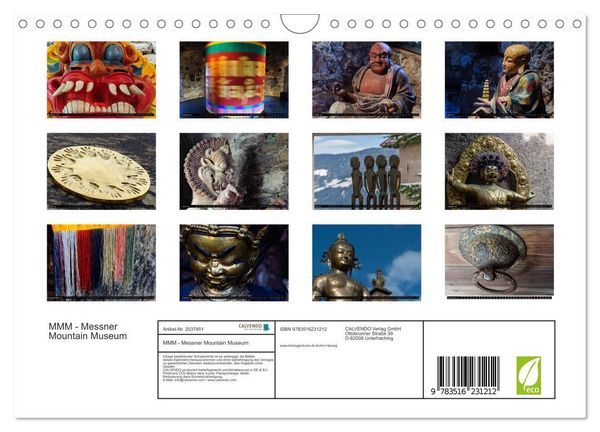 Produktbild: MMM - Messner Mountain Museum (Wandkalender 2026 DIN A4 quer), CALVENDO Monatskalender
