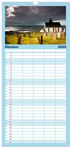 Produktbild: Familienplaner 2026 - Schottland - Wildes Land im Norden mit 5 Spalten (Wandkalender, 21 x 45 cm) CALVENDO