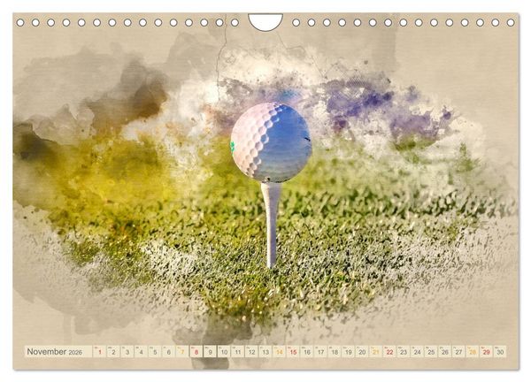 Produktbild: Ich liebe Golf (Wandkalender 2026 DIN A4 quer), CALVENDO Monatskalender
