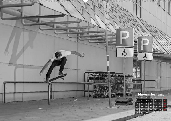 Produktbild: Auf dem Skateboard (Wandkalender 2022 DIN A2 quer)