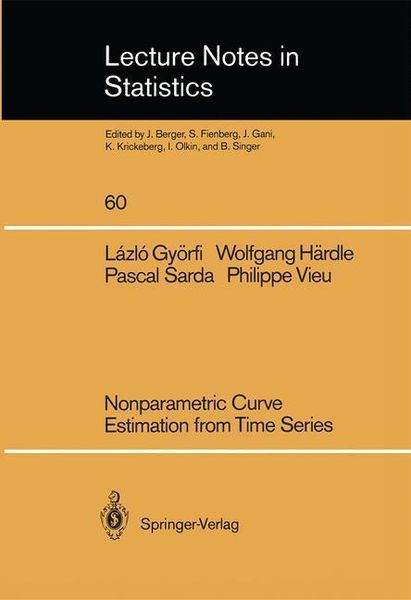Produktbild: Nonparametric Curve Estimation from Time Series