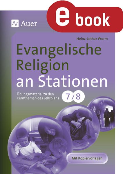 Produktbild: Evangelische Religion an Stationen Klasse 7 u. 8