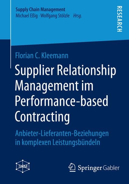 Produktbild: Supplier Relationship Management im Performance-based Contracting