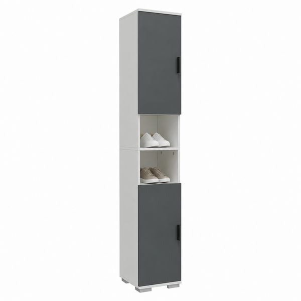 Produktbild: Holz schmaler Schuhschrank Dielenm&ouml;bel Gados M
