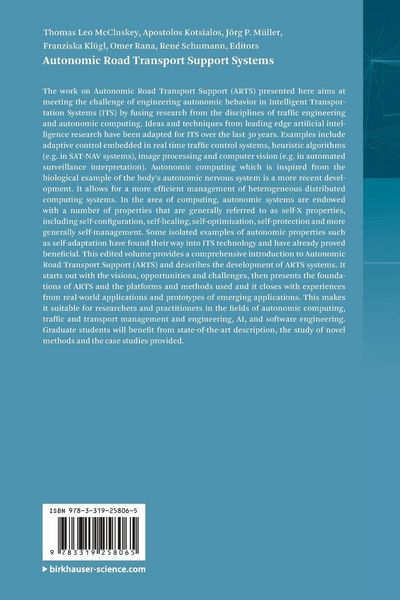 Produktbild: Autonomic Road Transport Support Systems