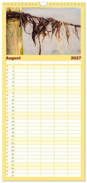 Produktbild: Familienplaner 2027 - feeling Sylt mit 5 Spalten (Wandkalender, 21 x 45 cm) CALVENDO