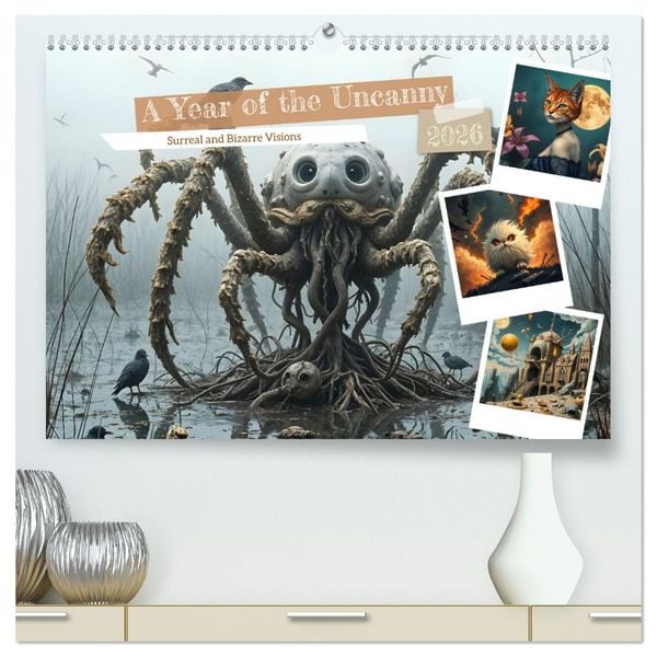 Produktbild: A Year of the Uncanny (High Quality Premium Wall Calendar 2026 DIN A2 landscape),CALVENDO 12 Month Wall Calendar