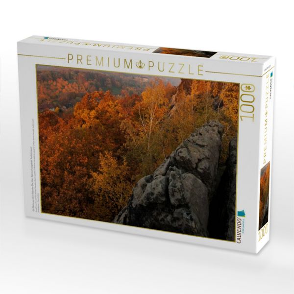 Produktbild: CALVENDO Puzzle Ein Motiv aus dem Kalender Der Harz, Naturschutzgebiet Teufelsmauer | 1000 Teile Lege-Gr&ouml;&szlig;e 64x48cm Foto-Puzzle f&uuml;r gl&uuml;ckliche Stunden