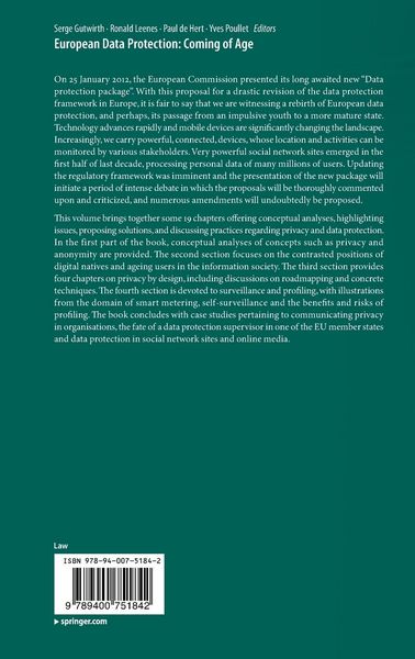 Produktbild: European Data Protection: Coming of Age