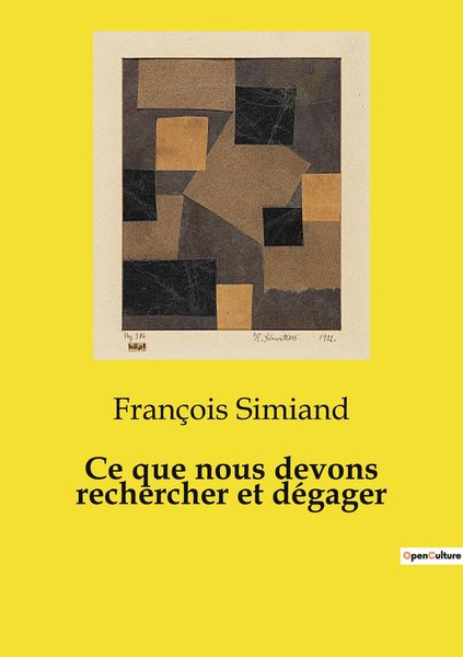 Produktbild: Ce que nous devons rechercher et d&eacute;gager
