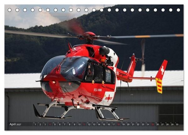 Produktbild: Helikopter in der Luft (Tischkalender 2027 DIN A5 quer), CALVENDO Monatskalender