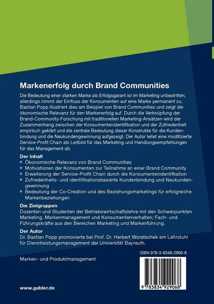 Produktbild: Markenerfolg durch Brand Communities