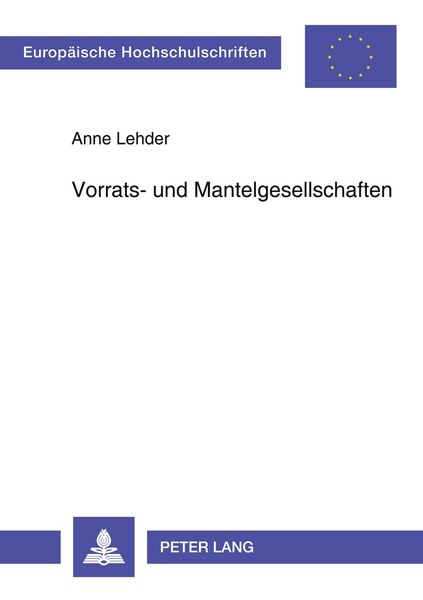 Produktbild: Vorrats- und Mantelgesellschaften