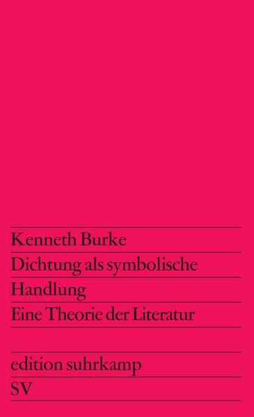 Produktbild: Dichtung als symbolische Handlung