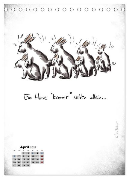Produktbild: Carlo B&uuml;chner ALLE JAHRE BILDER! (Tischkalender 2026 DIN A5 hoch), CALVENDO Monatskalender