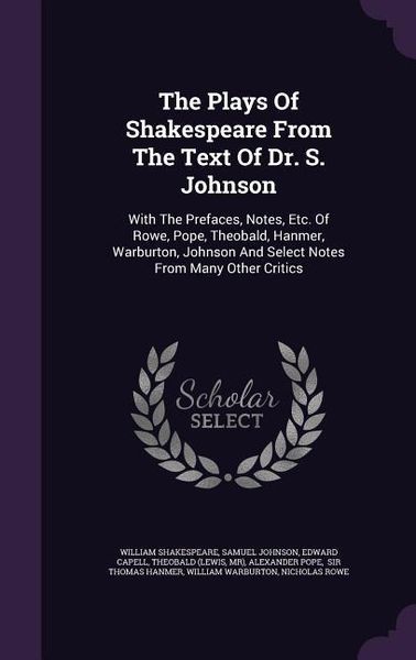 Produktbild: The Plays Of Shakespeare From The Text Of Dr. S. Johnson