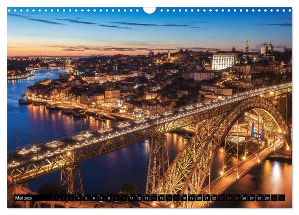 Produktbild: Portugal - Von Porto bis zur Algarve (Wandkalender 2026 DIN A3 quer), CALVENDO Monatskalender