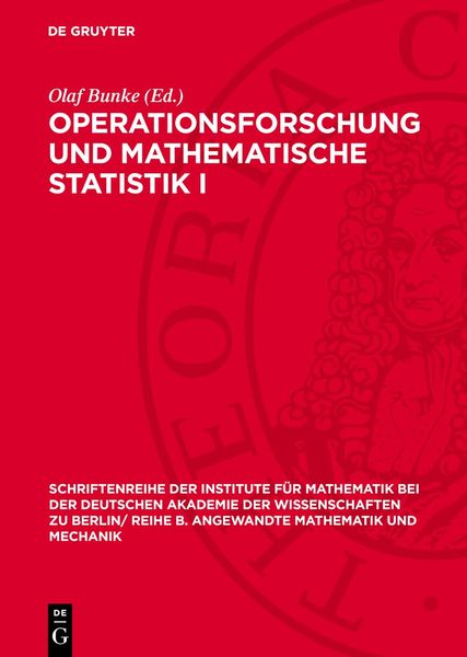 Produktbild: Operationsforschung und mathematische Statistik I