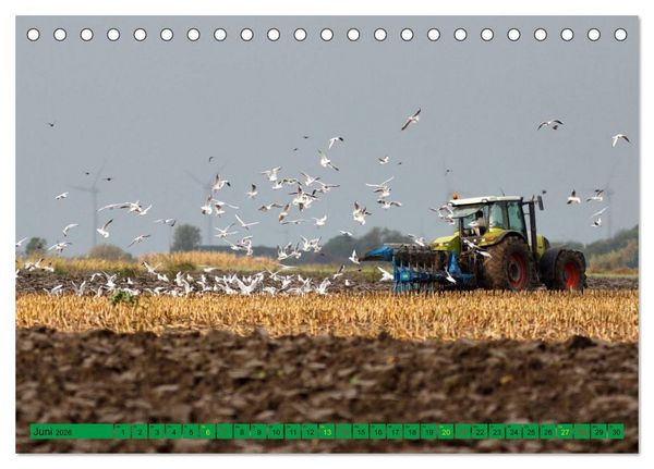 Produktbild: Landwirtschaft - Maschinen im Einsatz (Tischkalender 2026 DIN A5 quer), CALVENDO Monatskalender