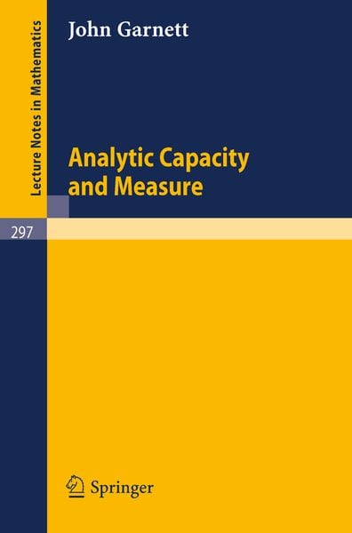 Produktbild: Analytic Capacity and Measure